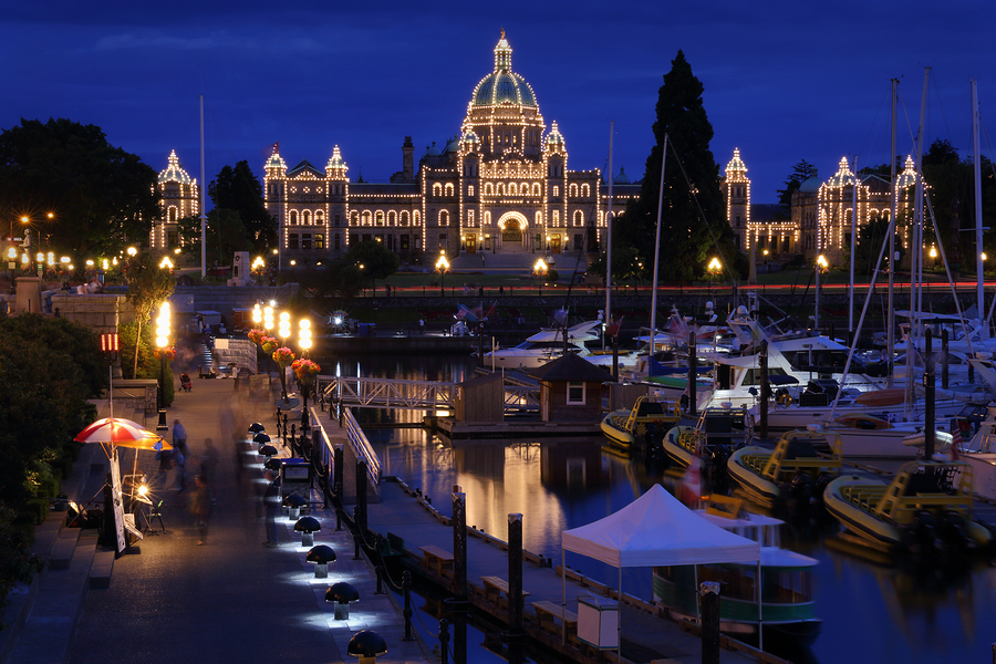 Inner Harbor Causeway Night, Victoria