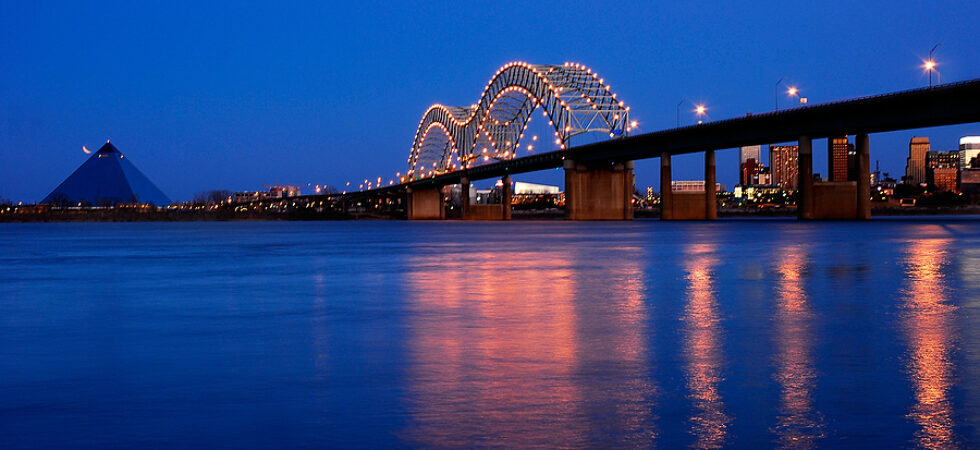 Memphis Bridge Over Mississippi River