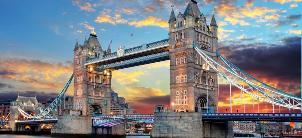 Tower Bridge in London, UK
